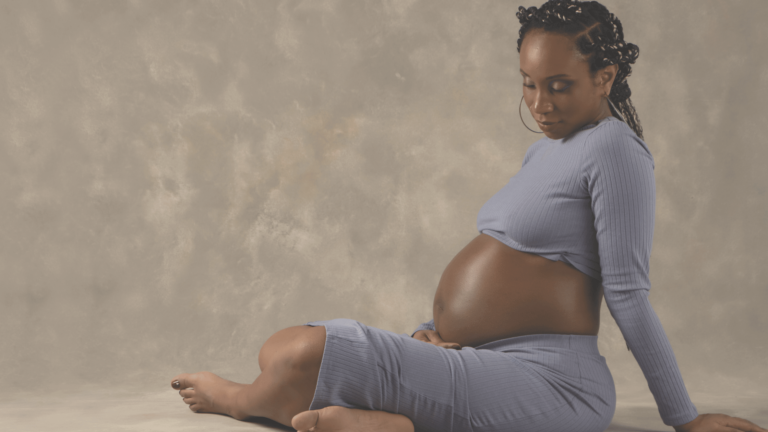 Pregnant woman of colour